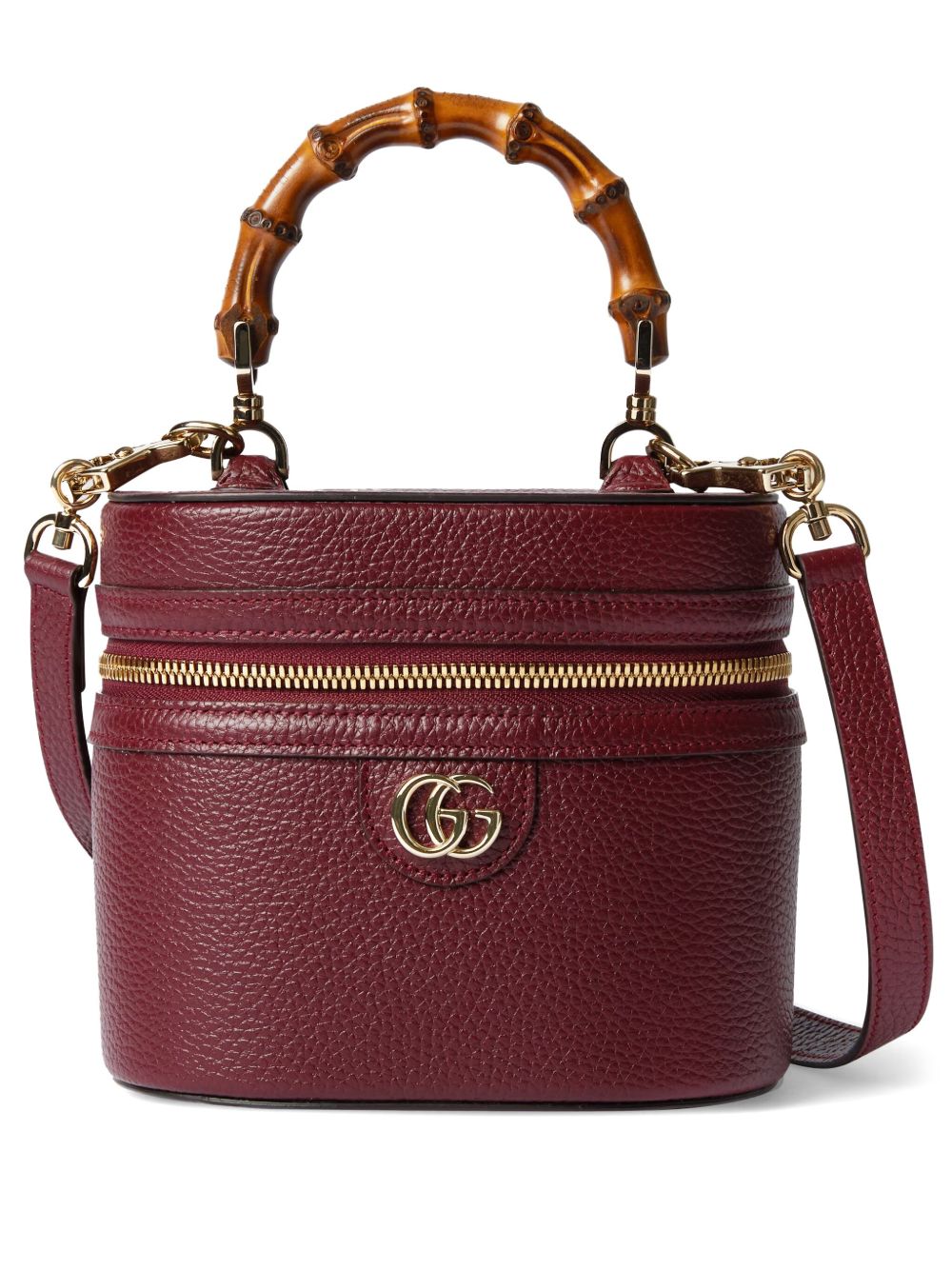 760200AAEFB6207 GUCCI 뱀부 레더 미니 백